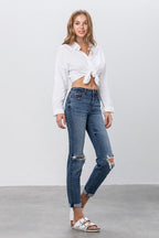 Insane Gene Mid Rise Slim Boyfriend Jeans – Relaxed Modern Fit