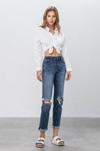 Insane Gene Mid Rise Slim Boyfriend Jeans – Relaxed Modern Fit