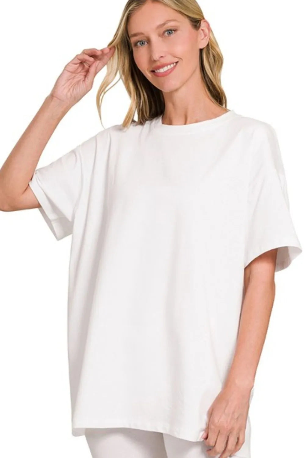 Oversized Tee & Biker Shorts Set – Comfy, Stylish & Athleisure Ready