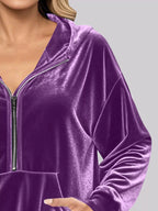Half Zip Kangaroo Pocket Hoodie – Cozy Casual Pullover