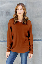 Classic Round Neck Long Sleeve T-Shirt – Everyday Essential