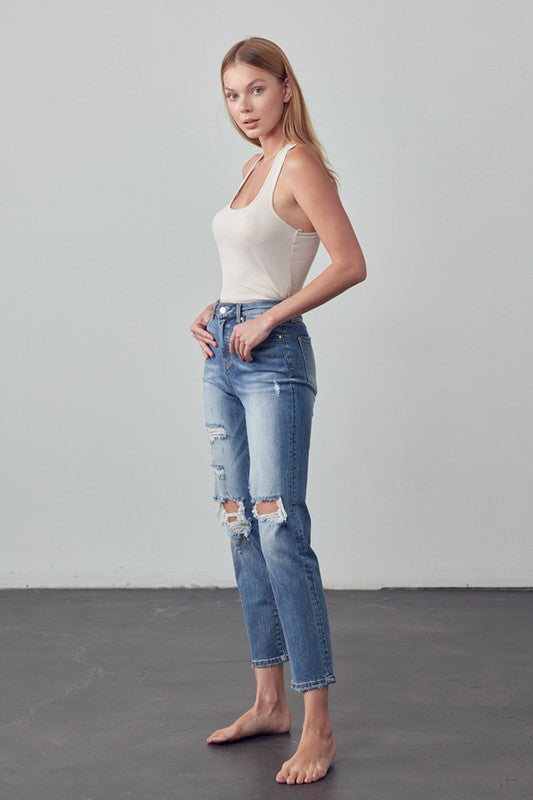 Insane Gene High Rise Girlfriend Jeans – Relaxed Flattering Fit
