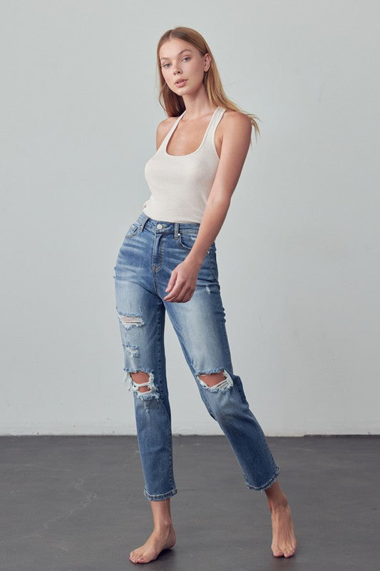 Insane Gene High Rise Girlfriend Jeans – Relaxed Flattering Fit