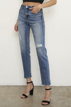 Insane Gene High Rise Girlfriend Jeans – Relaxed Fit, Effortless Style