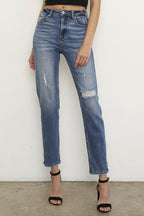 Insane Gene High Rise Girlfriend Jeans – Relaxed Fit, Effortless Style