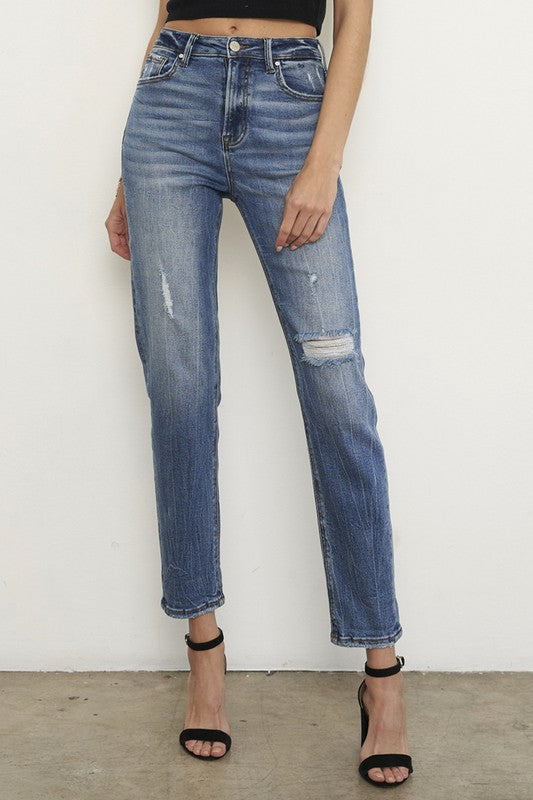 Insane Gene High Rise Girlfriend Jeans – Relaxed Fit, Effortless Style