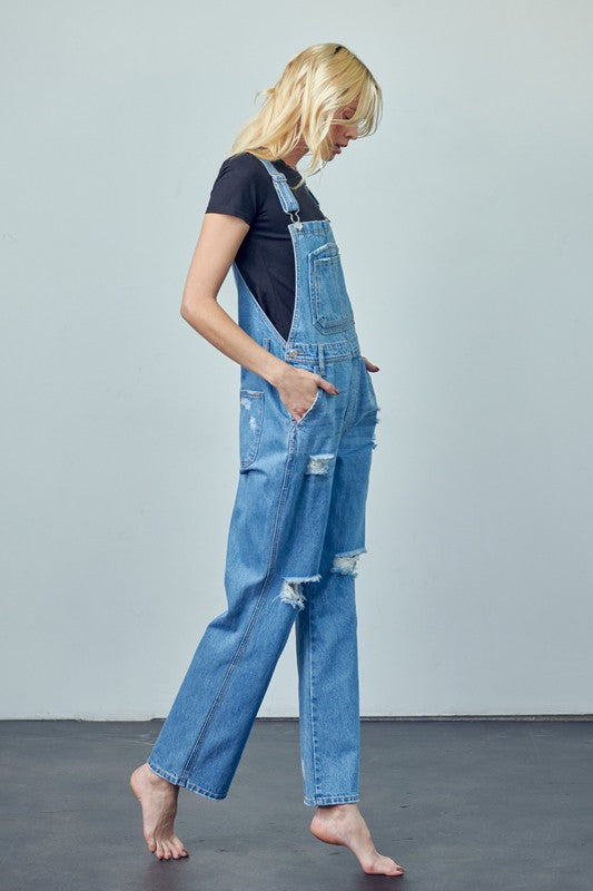 Insane Gene Boyish Overalls – Casual Denim with Effortless Style