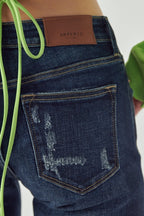 Artemis Vintage Mid Rise Super Flare Jeans – Stretchy Retro Chic Fit