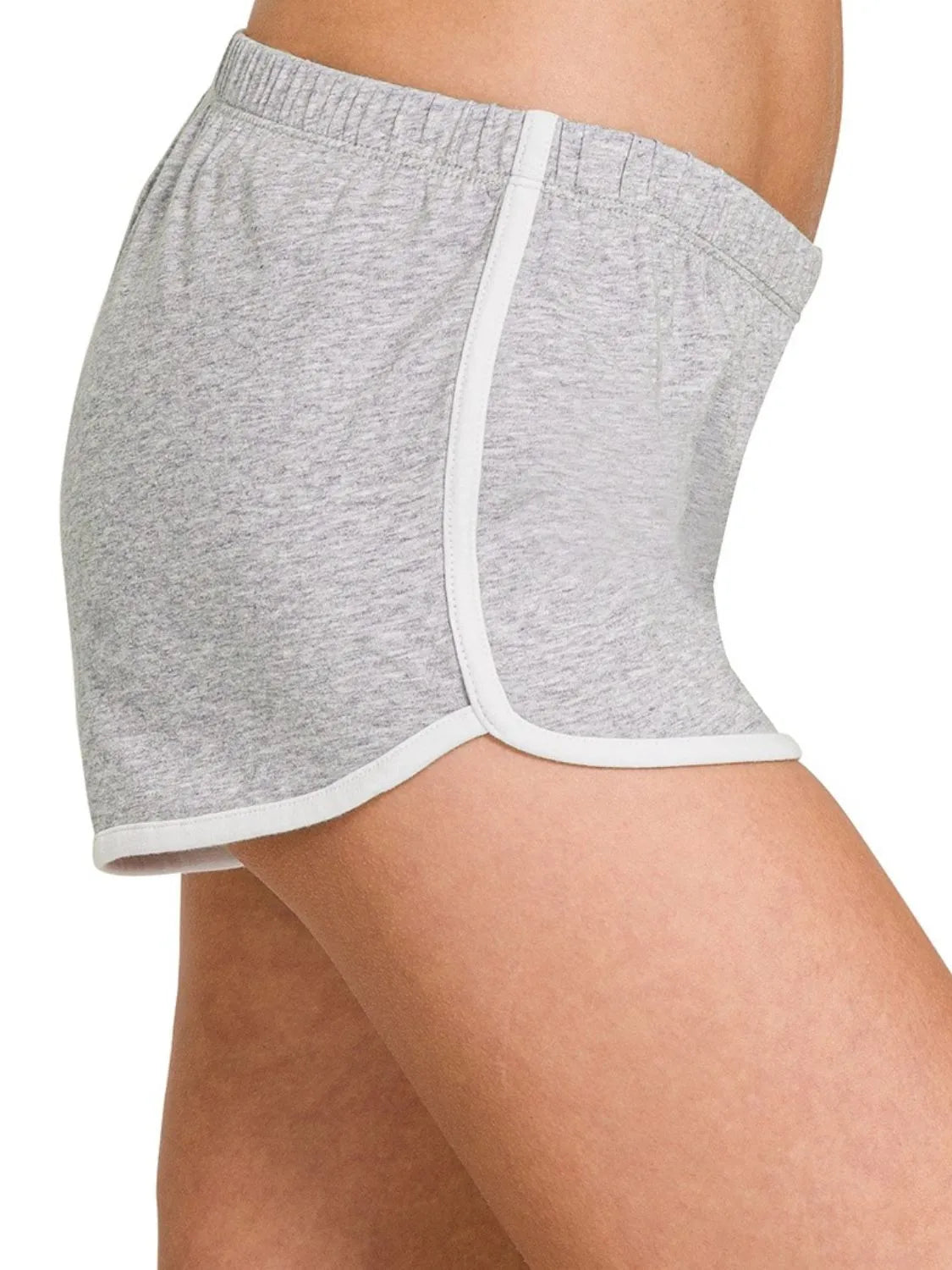 Elastic Waist Dolphin Shorts – Comfy Fit & Playful Dolphin Hem