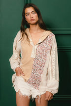 ace Combo Slub Jersey Hoodie – Buttoned, Chic & Casual Comfort
