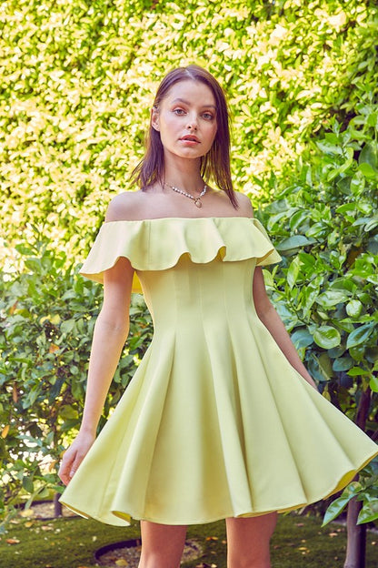 Do + Be A Line Ruffle Dress