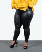 BYRKA High Shine Vinyl Leggings Plus