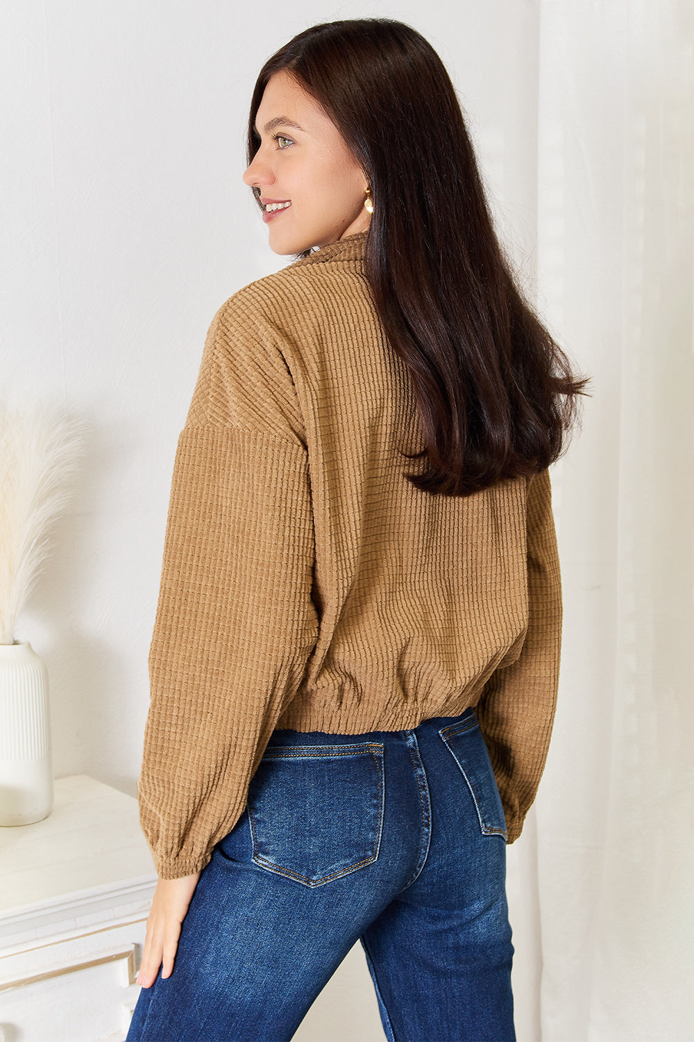 Dropped Shoulder Jacket – Trendy, Cozy & Perfect for Layering