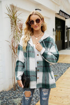 Annva USA Women’s Hooded Shacket – Cozy Long Sleeve Layered Style