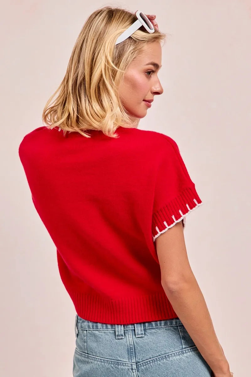 Gameday Sequin Football Sweater – Sporty, Cozy & Eye-Catching Style