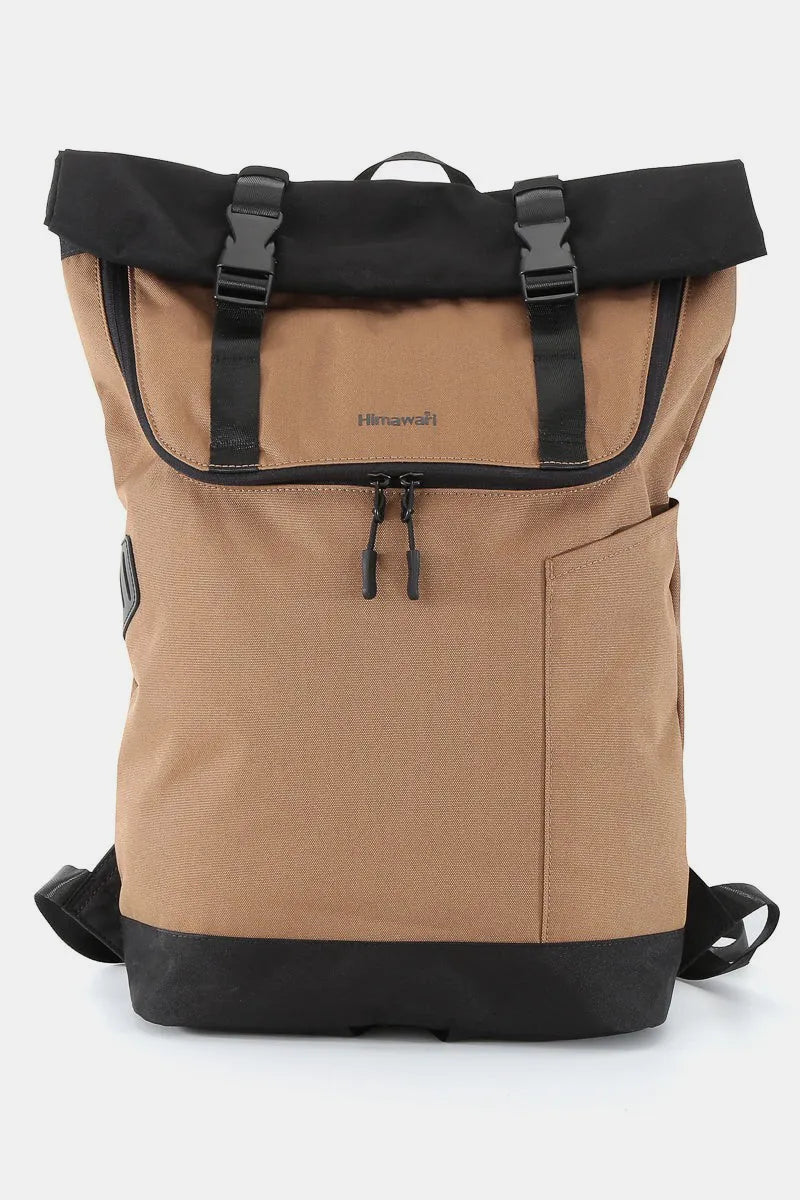 Contrast Waterproof Canvas Backpack – Durable & Stylish Everyday Bag