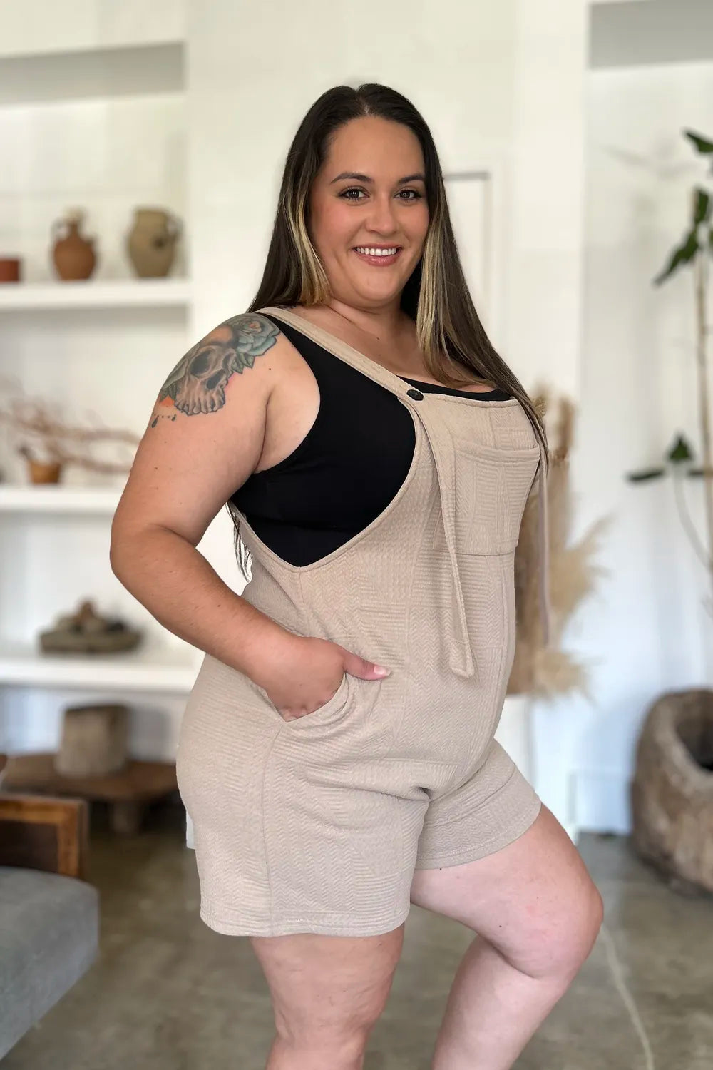Textured Sleeveless Romper – Lightweight, Stylish & Summer-Ready