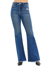 Risen Women’s Stretch Denim High Waist Flare Pants Vintage Bootcut Jeans