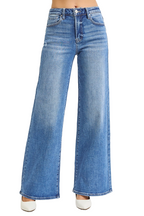 Dreamkue-Risen Women's High Rise Wide Leg Jeans Stretch Denim Pants