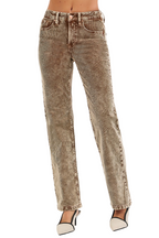 Dreamkue-Risen Women’s Tummy Control Mid Rise Straight Leg Stretch Comfort Fit Jeans