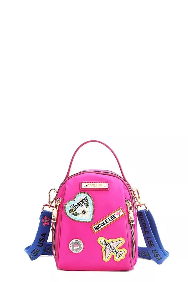 Embroidered Travel Patch Bag | Multi-Way Backpack, Crossbody & Handbag