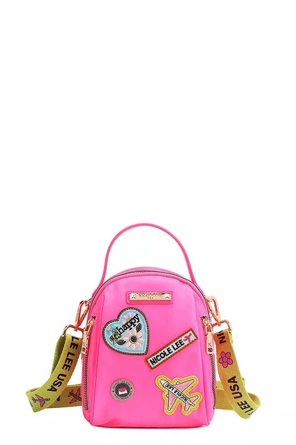 Embroidered Travel Patch Bag | Multi-Way Backpack, Crossbody & Handbag