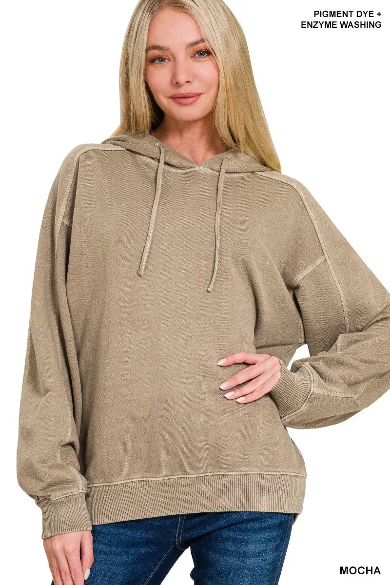 Mocha Brown Oversized Hoodie – Soft Fleece Comfort & Casual Style
