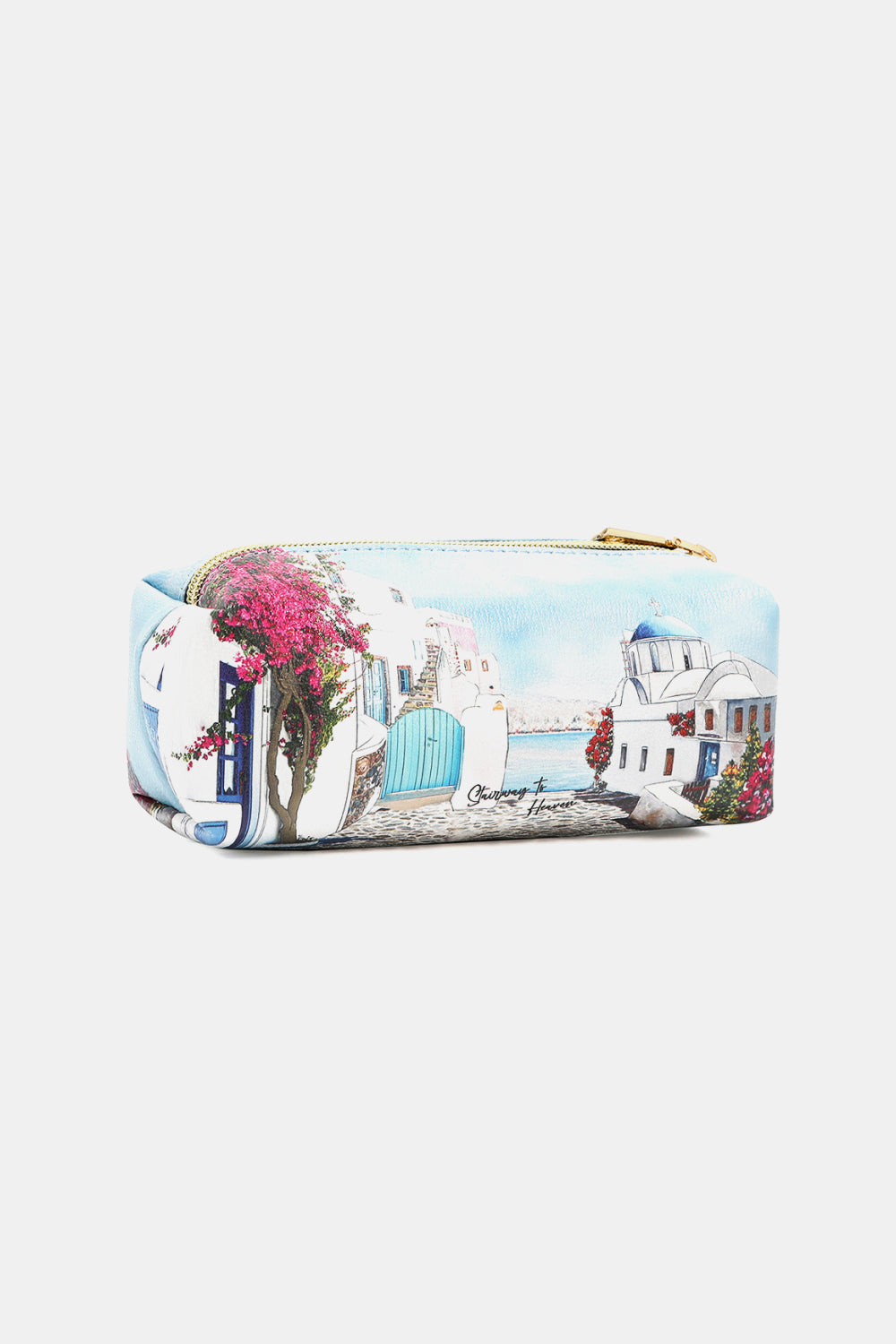 Nicole Lee Printed Handbag – Pebbled & Patent Leather with 3 Pouches