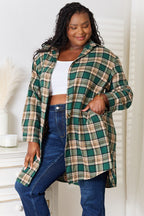 Plaid Collared Long Sleeve Shirt – Classic, Polished & Versatile
