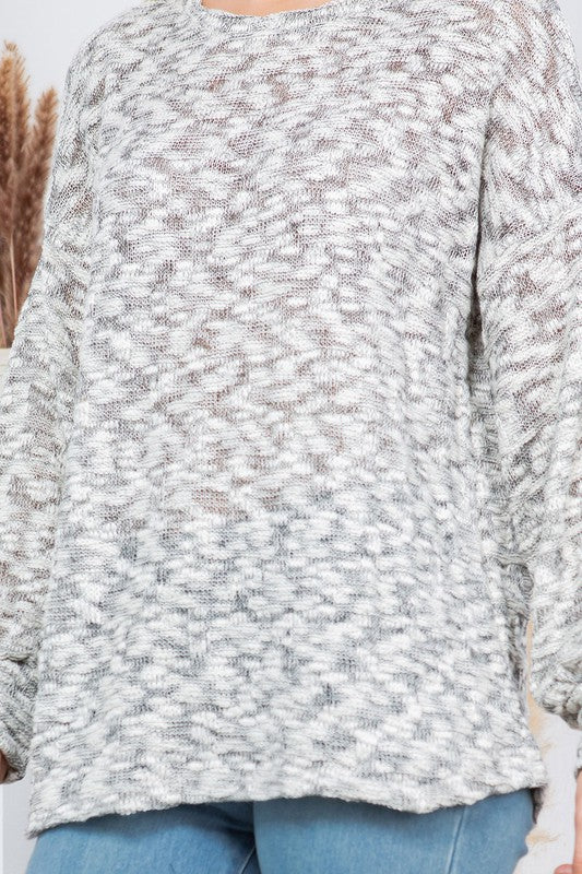 Orange Farm Clothing Knit Pullover Sweater – Cozy Low Gauge Style