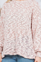 Orange Farm Clothing Knit Pullover Sweater – Cozy Low Gauge Style