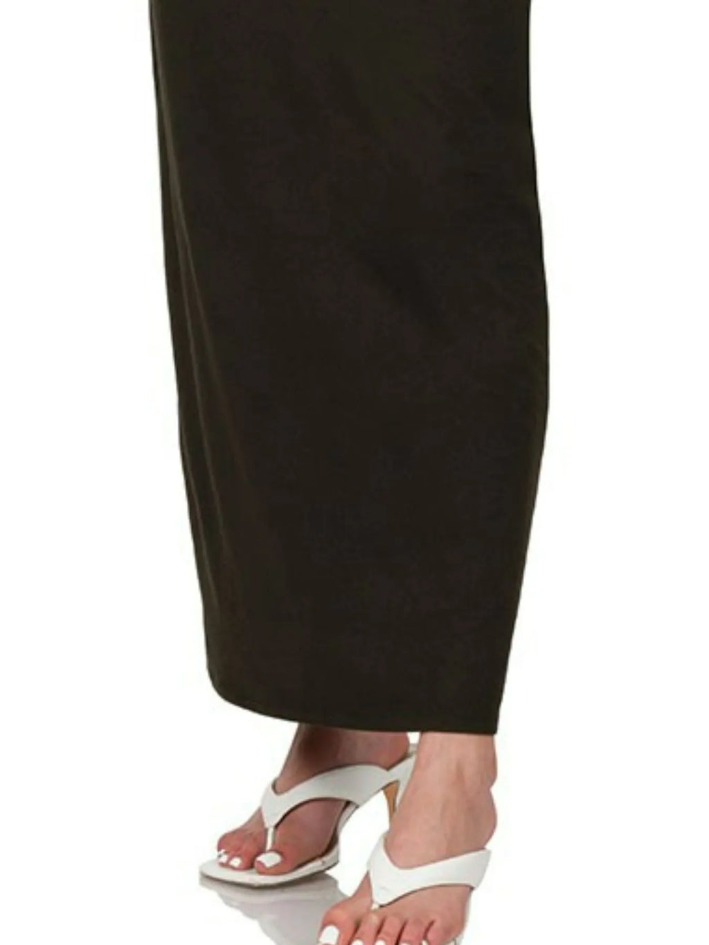 Brushed DTY Racerback V-Neck Maxi Dress | Women’s Elegant Casual Dress