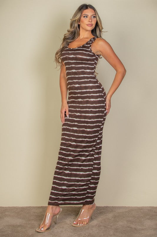 Capella Tie Dye Bodycon Maxi Dress – Trendy Tank Style Look