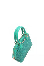 Nicole Lee USA Gracie Dome Satchel – Sleek, Rhinestone-Detail Handbag