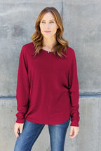 Classic Round Neck Long Sleeve T-Shirt – Everyday Essential