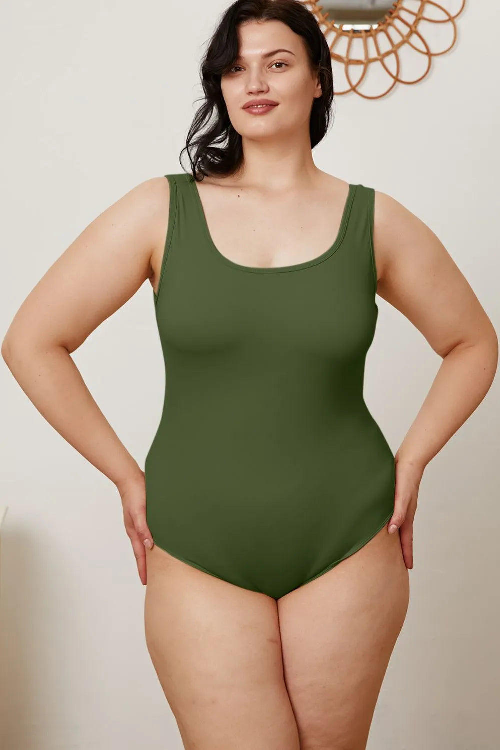 Square Neck Sleeveless Bodysuit – Sleek, Flattering & Versatile