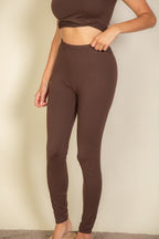 Capella Basic Solid Leggings – Soft Stretchy Everyday Essential