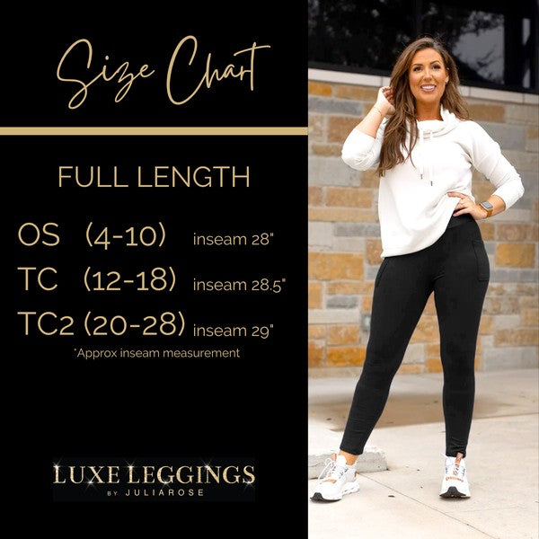 Full-length leggings with pockets, fitted athletic pants
