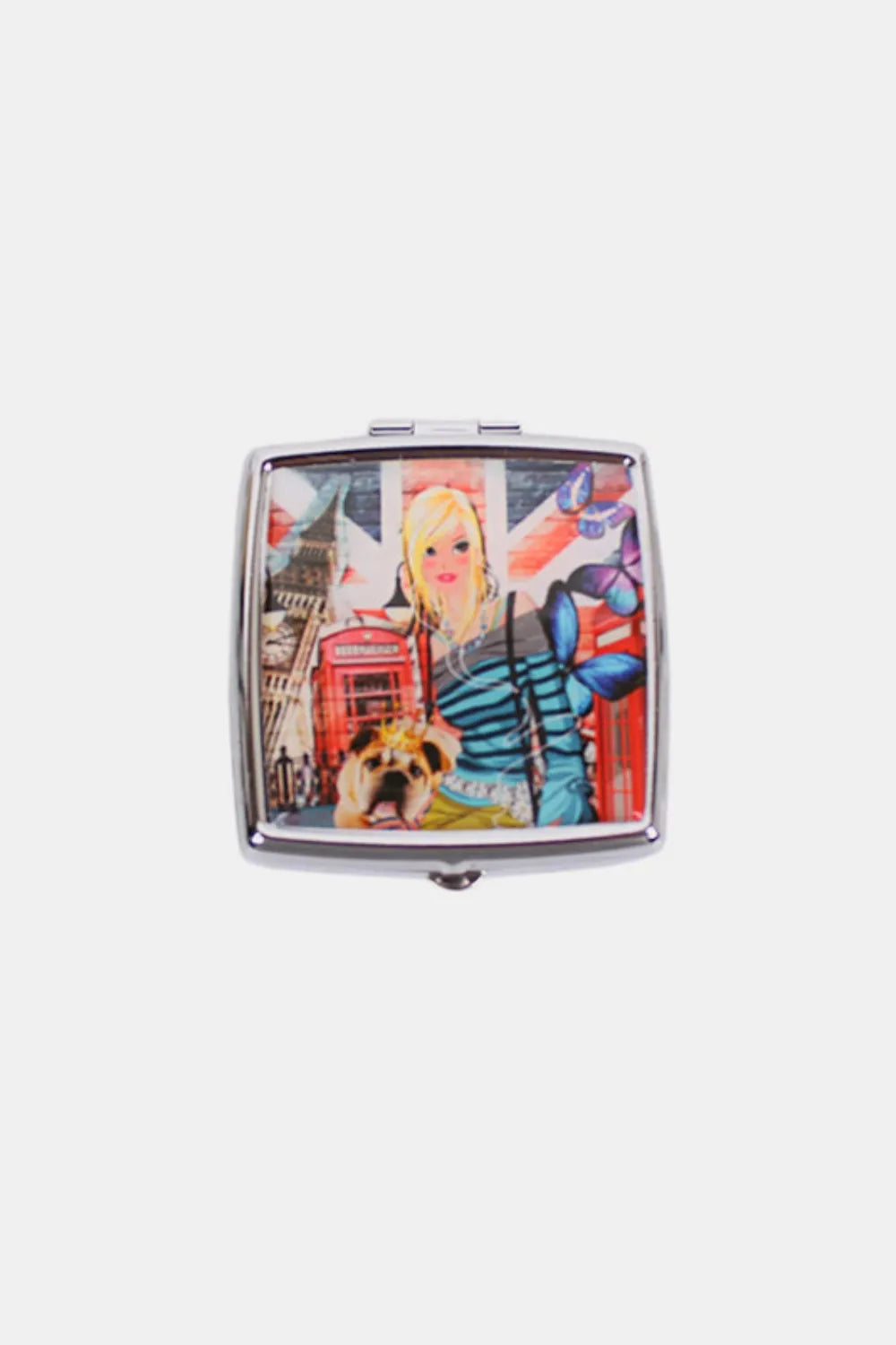 Nicole Lee Metallic Square Pill Case – Chic, Compact & Pocket-Ready