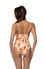 Beach Joy Printed Underwire One Piece – Elegant Supportive Swimwear