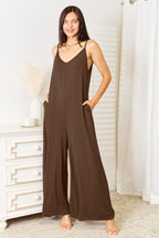 Spaghetti Strap Tied Wide-Leg Jumpsuit – Chic & Flattering Style