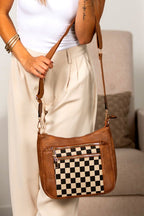 Aili’s Corner Ashley Crossbody – Chic Mixed Media Everyday Bag