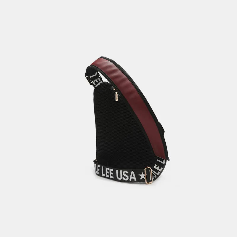 Nicole Lee Vegan Leather Leopard & Lip Crossbody – Bold, Chic & Compact