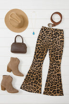 The Francesca Leopard Super Flares – Bold Wild Statement Denim