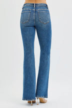 Tummy Control High Rise Flare Jeans | Flattering Retro Style