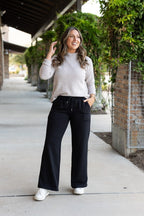 The Jenna Fleece Pants – Comfy Wide Leg Loungewear Essential