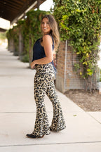 The Francesca Leopard Super Flares – Bold Wild Statement Denim