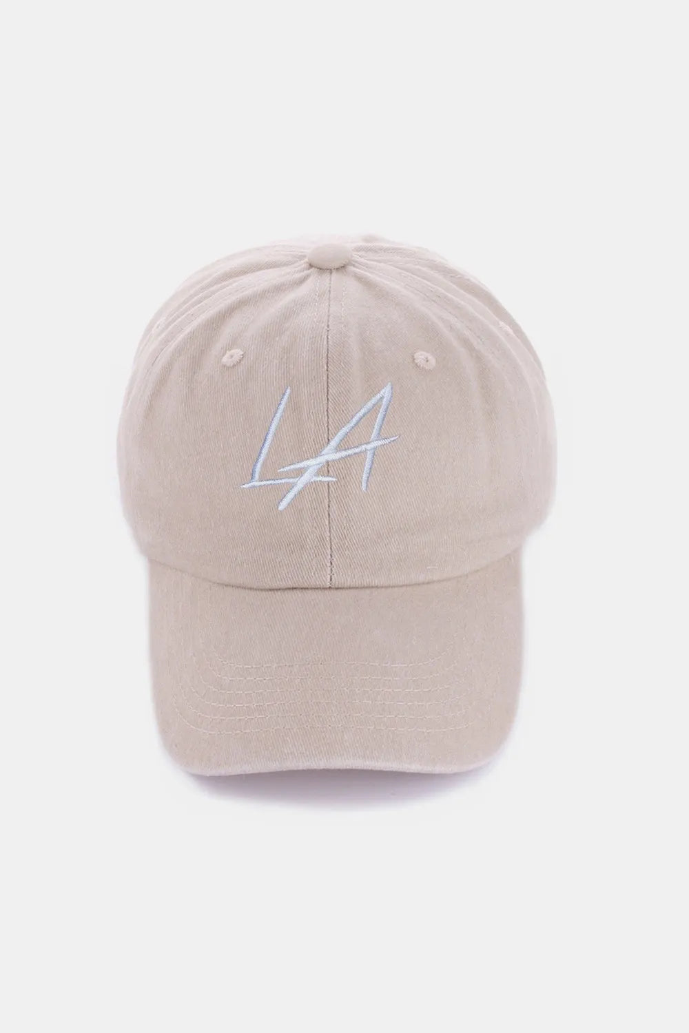 Washed Embroidered City Baseball Cap Adjustable Cotton Hat