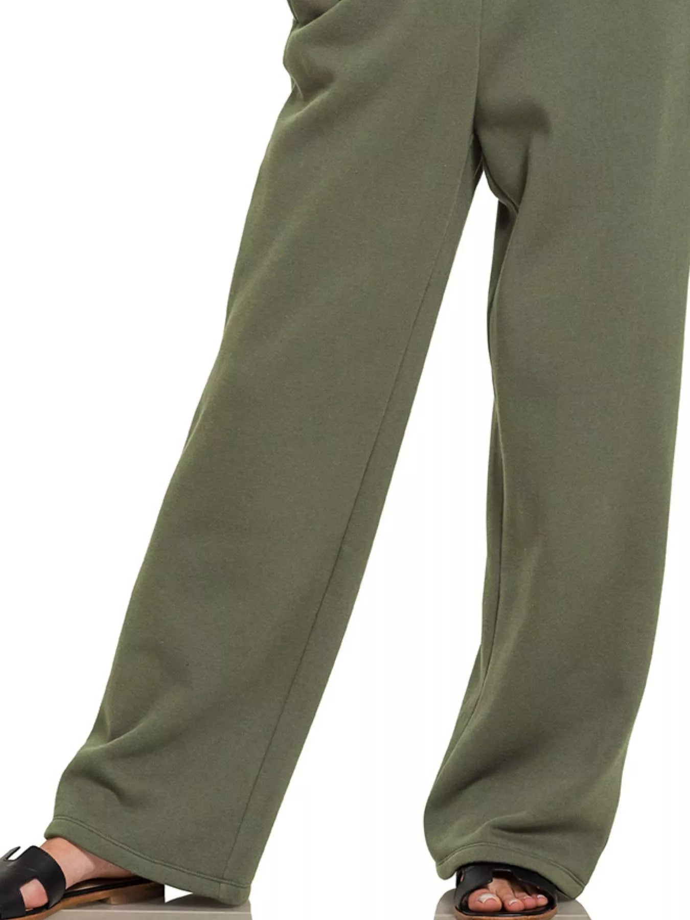 Zenana Relaxed Fit Lounge Pants – Olive Green Comfort Style
