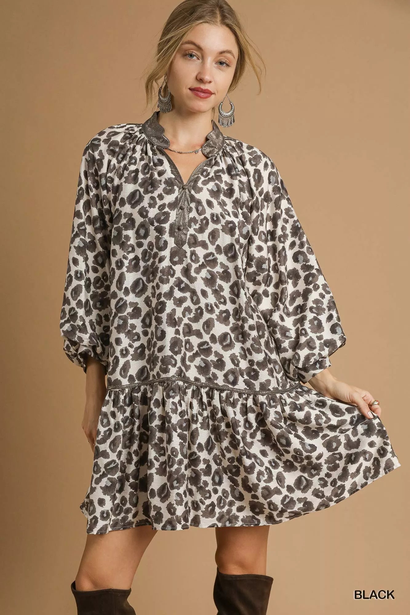 Leopard Print Tiered Mini Dress | Trendy Women’s Casual & Party Outfit